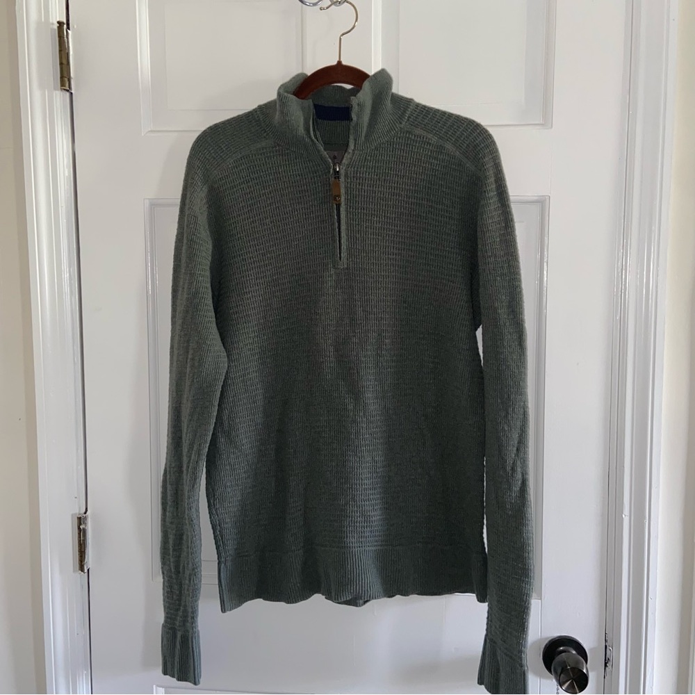 Men's Royal Robbins green Half-Zip Sweater